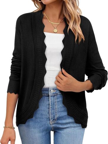 PRETTYGARDEN Cardigans for Women Lightweight Casual Long Sleeve Knitted Open Front Shrugs Sweaters 2025 Fall Clothes in Saudi Arabia