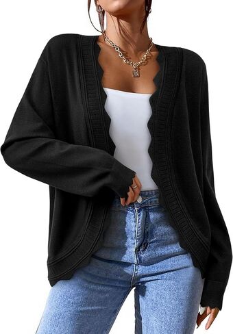 PRETTYGARDEN Cardigans for Women Lightweight Casual Long Sleeve Knitted Open Front Shrugs Sweaters 2025 Fall Clothes in Saudi Arabia