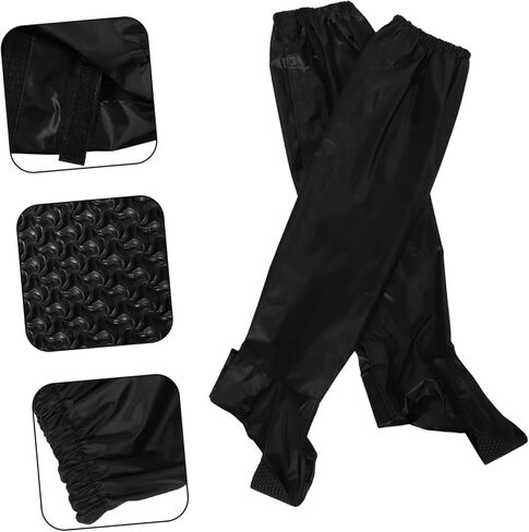 Waterproof Motorcycle Riding Pants for Men and Women Anti-Skid Rain Trousers Lightweight Outdoor Rain Gear for Cycling Hiking and Fishing 1 Pair in Saudi Arabia