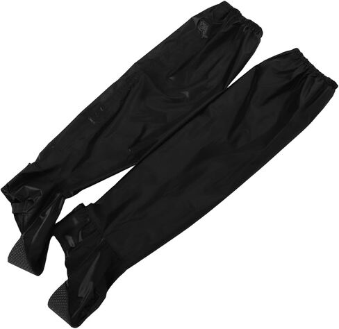 1pair Rain Pants for Men and Women -Skid Trousers for Motorcycle Riding and Outdoor Activities Rain Gear High Boot Unisex Fit Black in Saudi Arabia