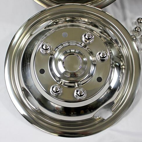 Set of Four 17" Dually Bolt-On Wheel Simulators for Ford F350 Super Duty 2005-22 in Saudi Arabia
