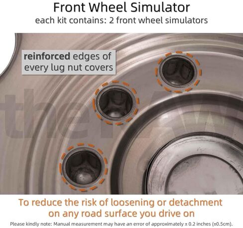 محاكاة محاكاة لعجلات 19.5 بوصة ، 10 مجموعة محاكاة للعجلة لعام 2005-2021 F450/F550 مجموعة غطاء العجلات ، لعجلة 19.5 "× 6.0" ، الترباس على التثبيت ، غير مناسب RV/Motorhome ، (L304 Stainless Steel) in Kuwait