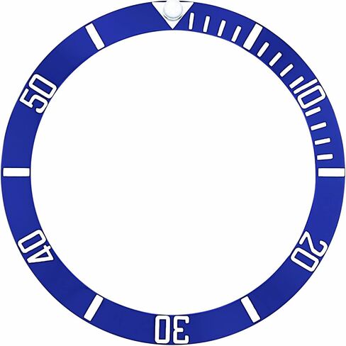 Ewatchparts الإطار إدراج السيراميك متوافق مع رولكس الغواصة الأزرق المحفور # Silver 16610 الياقوت in Saudi Arabia