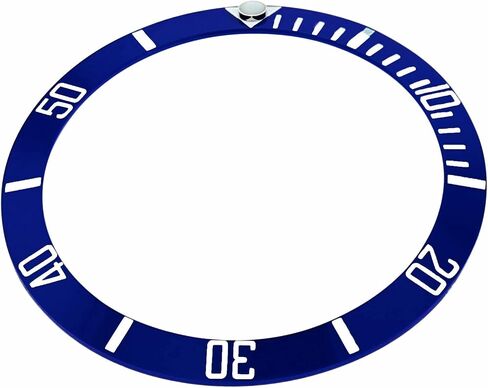 Ewatchparts الإطار إدراج السيراميك متوافق مع رولكس الغواصة الأزرق المحفور # Silver 16610 الياقوت in Saudi Arabia