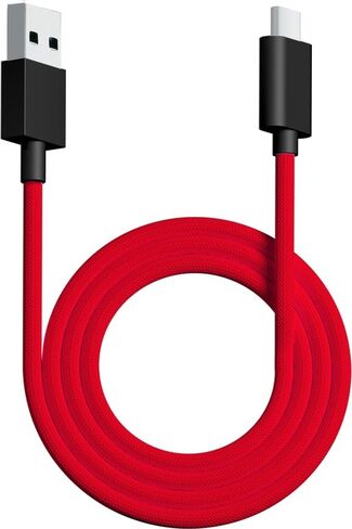 PWNAGE Ultra Custom Paracord Ultra Flexible USB C Cable for Gaming Keyboard, Mouse, Charging, Double-Sleeved Mechanical Keyboard Cable, 1.8M USB-A to USB-C, Neon Pink Color in Saudi Arabia