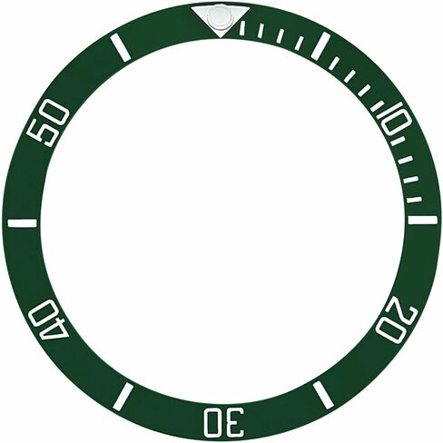 Ewatchparts الإطار إدراج السيراميك متوافق مع رولكس غواصة إنغريف كيرميت 11610 16800 16610 أخضر in Saudi Arabia