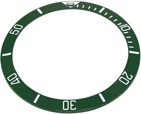Ewatchparts الإطار إدراج السيراميك متوافق مع رولكس غواصة إنغريف كيرميت 11610 16800 16610 أخضر in Saudi Arabia