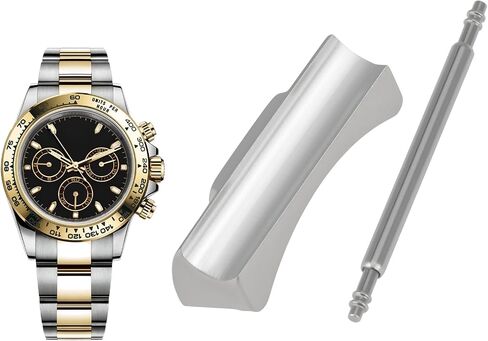 SING F LTD 1 Set 20mm Curved End Link Endlink Just Compatible with Rolex Submariner Silver in Saudi Arabia