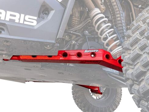 SuperATV Heavy Duty High Clearance Rear Trailing Arms for Polaris RZR XP, RS1, and Turbo Models (See Fitment) - Red in Saudi Arabia