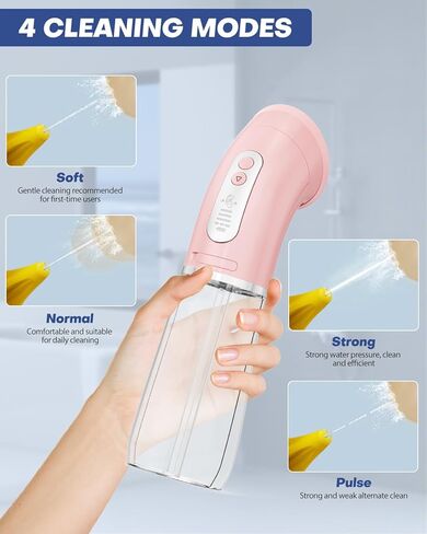 Upgraded Electric Ear Cleaner,Earwax Removal with 250ML Dual Water Tank Design,4 Water Pressures for Powerful Cleaning,8 Soft Earbuds,USB Charging,IPX7 for Safe and Effective Earwax Flushing(Black) in Kuwait