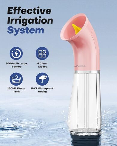 Upgraded Electric Ear Cleaner,Earwax Removal with 250ML Dual Water Tank Design,4 Water Pressures for Powerful Cleaning,8 Soft Earbuds,USB Charging,IPX7 for Safe and Effective Earwax Flushing(Black) in Kuwait