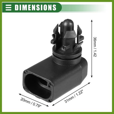 Ambient Air Temperature Sensor, for GMC Sierra 3500 HD 2007-2014, Plastic, No.25775833, Black Replace Parts Vehicle Components in Saudi Arabia