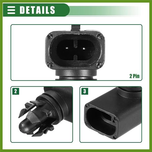 Ambient Air Temperature Sensor, for GMC Sierra 3500 HD 2007-2014, Plastic, No.25775833, Black Replace Parts Vehicle Components in Saudi Arabia