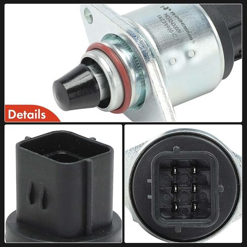 A-Premium Fuel Injection Idle Air Control Valve Compatible with Subaru Outback 2000-2004, Forester 1999-2004, Impreza 1998-2004, Legacy 2000-2004, Baja 2003-2004 - 2.5L, Replaces# 22650AA192 in Saudi Arabia