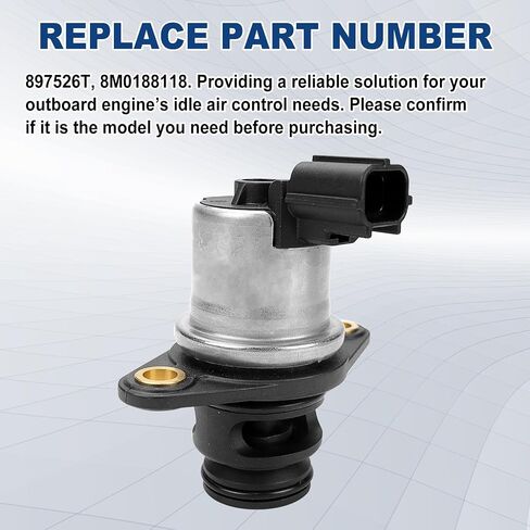 897526T Outboard Idle Air-Control Valve - Compatible with Mercury 4-Stroke EFI Outboards, 65HP 75HP 80HP 90HP 100HP 115HP 150HP 2.1L Cylinder Block for Mercruiser Replaces 8M0188118 in Saudi Arabia