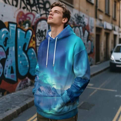 هوديس للجنسين ، ثلاثي الأبعاد هوديي هوديي جرافيك سوليوفر مقنع قميص قميص الجدة للرجال ، النساء ، صبي في سن المراهقة in Kuwait