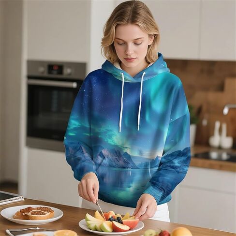 هوديس للجنسين ، ثلاثي الأبعاد هوديي هوديي جرافيك سوليوفر مقنع قميص قميص الجدة للرجال ، النساء ، صبي في سن المراهقة in Kuwait