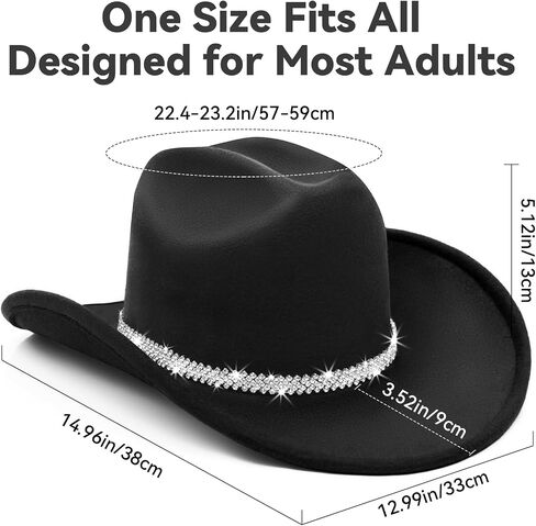 Cowboy Hat,Cowgirl hat,Cowboy Hats White/Black Western Cowgirl Hats for Women/Men in Kuwait