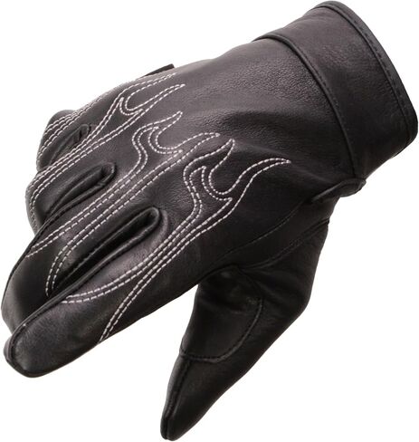 Milwaukee Leather SH820 Men's Flame Plame Delloves W/Gel Palm in Saudi Arabia