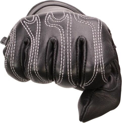 Milwaukee Leather SH820 Men's Flame Plame Delloves W/Gel Palm in Saudi Arabia