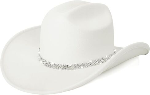 Cowboy Hat,Cowgirl hat,Cowboy Hats White/Black Western Cowgirl Hats for Women/Men in Kuwait