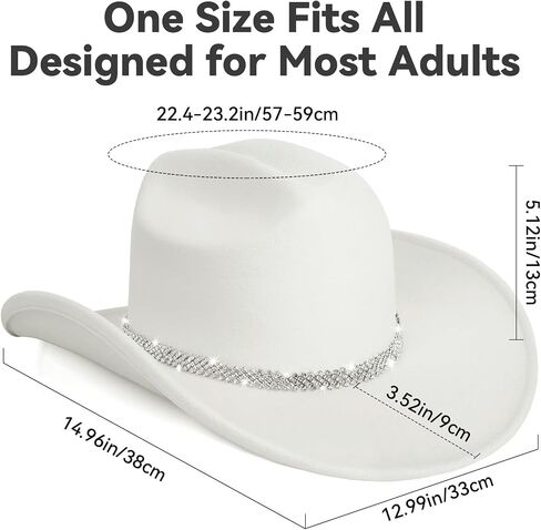 Cowboy Hat,Cowgirl hat,Cowboy Hats White/Black Western Cowgirl Hats for Women/Men in Kuwait