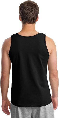 Gildan 2200 Ultra Cotton 6 أوقية. دبابة - أسود - ل in Saudi Arabia