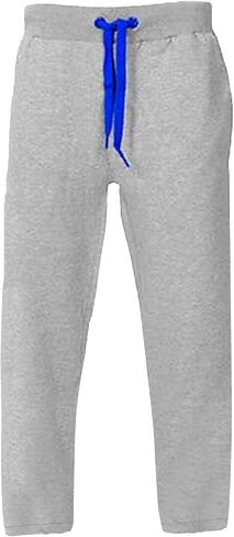 Mens Baggy Sweatpants Casual Drawstring Elastic Waist Straight Leg Lounge Pants Big Tall Athletic Gym Workout Joggers in Kuwait