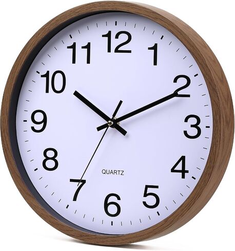 Wall Clock, 12 Inch Easy to Read Silent Non-Ticking Colorful Battery Operated Clock,for Bedroom,Living Room,Kitchen,Office,School Classroom (Yellow) in Saudi Arabia