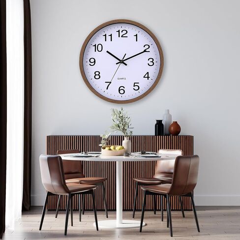 Wall Clock, 12 Inch Easy to Read Silent Non-Ticking Colorful Battery Operated Clock,for Bedroom,Living Room,Kitchen,Office,School Classroom (Yellow) in Saudi Arabia