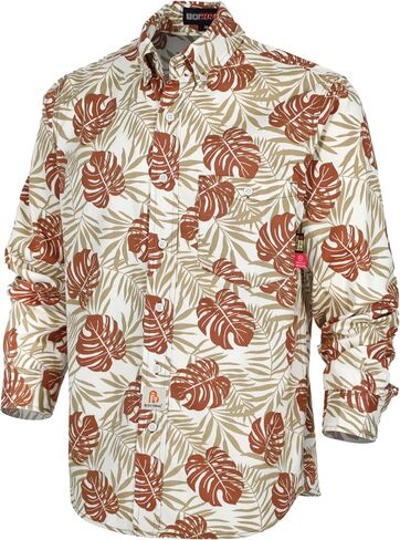 BOCOMAL FR Shirts Printed Paisley/Hawaii Lightweight Pearl Snaps/Button Down Flame Resistant NFPA2112 CAT2 Work Shirt in Saudi Arabia