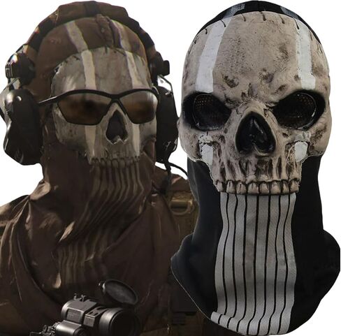 Ghost Mask Skull Cod Ghost Balaclava Ski Ski Mask Costume Cosplay Props in Kuwait