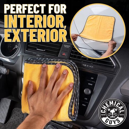 Chemical Guys Miracle Dryer Microfiber Drying Towel 2 Pack (36" x 25") - Super Absorbent and Scratch-Free Drying for Cars, Trucks, and SUVs (MIC72102) in Saudi Arabia