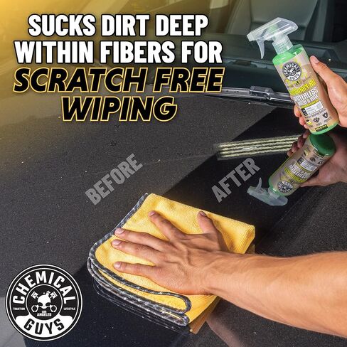 Chemical Guys Miracle Dryer Microfiber Drying Towel 2 Pack (36" x 25") - Super Absorbent and Scratch-Free Drying for Cars, Trucks, and SUVs (MIC72102) in Saudi Arabia