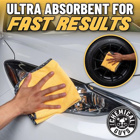 Chemical Guys Miracle Dryer Microfiber Drying Towel 2 Pack (36" x 25") - Super Absorbent and Scratch-Free Drying for Cars, Trucks, and SUVs (MIC72102) in Saudi Arabia