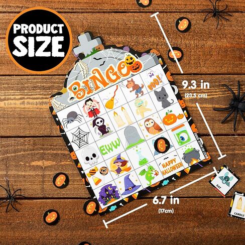 JOYIN 28 Halloween Bingo Game Cards (5X5) for Kids Halloween Party Card Games, School Classroom Games, Halloween Party Supplies, Family Activity in Saudi Arabia