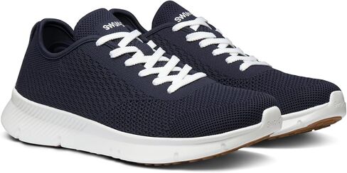 SWIMS Men's Mare Trainer Sneaker, Breathable Knit Upper Lightweight Cushioned Shoe in Kuwait