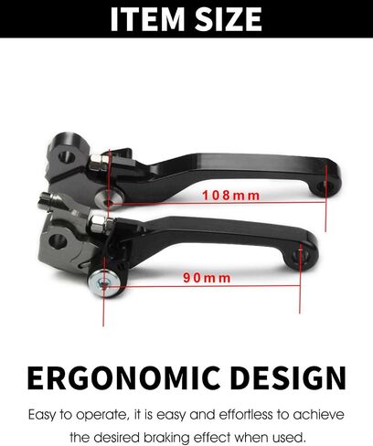 JFG RACING Dirt Bike Clutch Brake Lever,CNC Billet Pivot Foldable Motorcycle Handle Levers for CRF250R 07-25/CRF450R 07-25/CRF250RX 19-25/CRF450RX 17-20/CRF450RWE 19-Red in Saudi Arabia