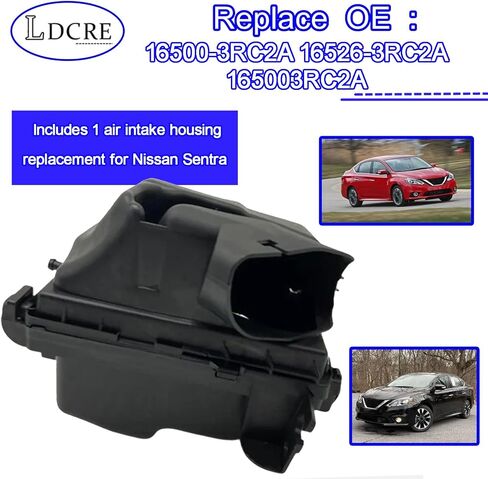 Air Intake Cleaner Box Housing 165263RC2A Compatible with Nissan Sentra 1.6L 1.8L 2013-2019, Replacement for 16500-3RC2A, 16526-3RC2A,，165003RC2A Air Filter Housing w/o Filter in Saudi Arabia