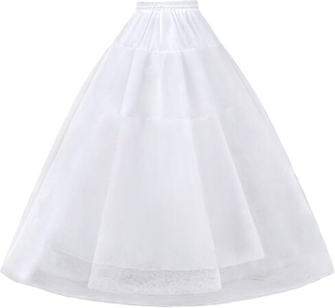 Hoopless Petticoat Crinoline Women's A-line Tulle Underskirt Slip for Bridal Wedding Dress Quinceanera Dresses in Saudi Arabia