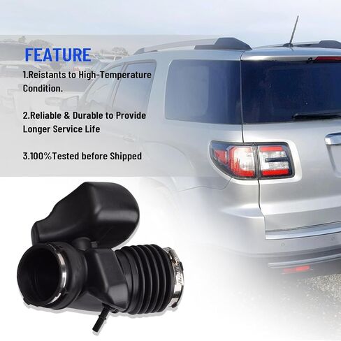 696-019 Engine Air Intake Hose Compatible with Chevy Traverse Gmc Acadia Buick Enclave 3.6L V6 DOHC 2012-2017 Replaces# 20871478,ANTK174 in Saudi Arabia