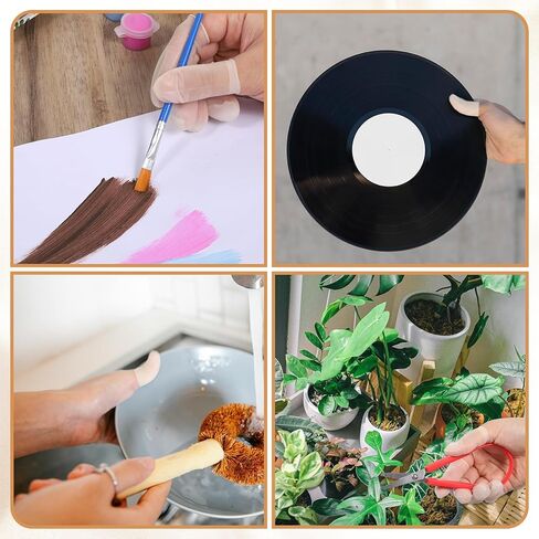 100 pcs أصابع أصابع حماة الأصابع يمكن التخلص منها ، أصابع متوسطة الأصابع الواقية أسرة أسرّة أسرة طبيعية للأصابع اللاتكس المناسبة لتجميل مانيكير للتدليك الإلكترونية (أبيض غير لامع) in Kuwait