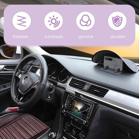 Shakas Car Phone Sun Sun ، حماية من أشعة الشمس وحماية عالية من درجات الحرارة غطاء أشعة الشمس العزل ، وغطاء مركزي للتخزين القابل للطي الملاحة المضاد للكلام ، للسيارات 、 SUV 、 mpv 、 RV 、 TRUCTS in Saudi Arabia
