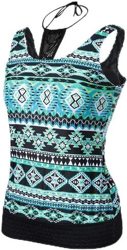 Casual Sexy V neck Print Green Belly Cover Surfing Clothing 410879 in Saudi Arabia