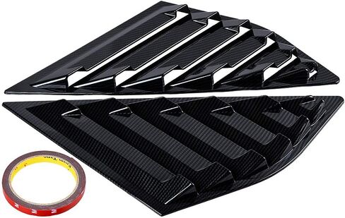 Astra Depot ABS Racing Side Window Windows Air Vate Scoop Days Cover مع Ford Focus St RS 2013-2018 Hatchback (ألياف الكربون) in Saudi Arabia