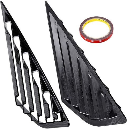 Astra Depot ABS Racing Side Window Windows Air Vate Scoop Days Cover مع Ford Focus St RS 2013-2018 Hatchback (ألياف الكربون) in Saudi Arabia