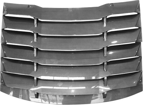 FREEMOTOR802 Compatible with 2011-2023 Dodge Charger Rear Window Louver, IKON Style Gloss Black ABS Plastic Rear Windshield Sun Shade Cover 2PCS in Saudi Arabia