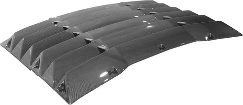 FREEMOTOR802 Compatible with 2011-2023 Dodge Charger Rear Window Louver, IKON Style Gloss Black ABS Plastic Rear Windshield Sun Shade Cover 2PCS in Saudi Arabia