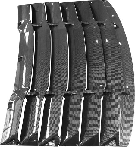 FREEMOTOR802 Compatible with 2011-2023 Dodge Charger Rear Window Louver, IKON Style Gloss Black ABS Plastic Rear Windshield Sun Shade Cover 2PCS in Saudi Arabia