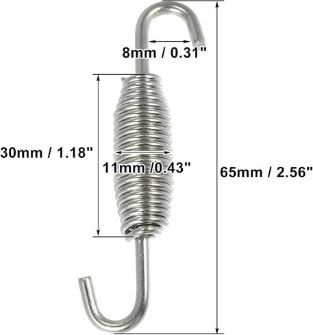 Motoforti Motorcycles أنبوب العادم Universal Spring 65mm 2.6 " in Saudi Arabia